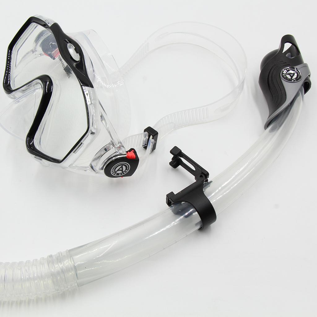 4Pcs/set Black Plastic Snorkel Clip Replacement for Snorkeling and Scuba Diving