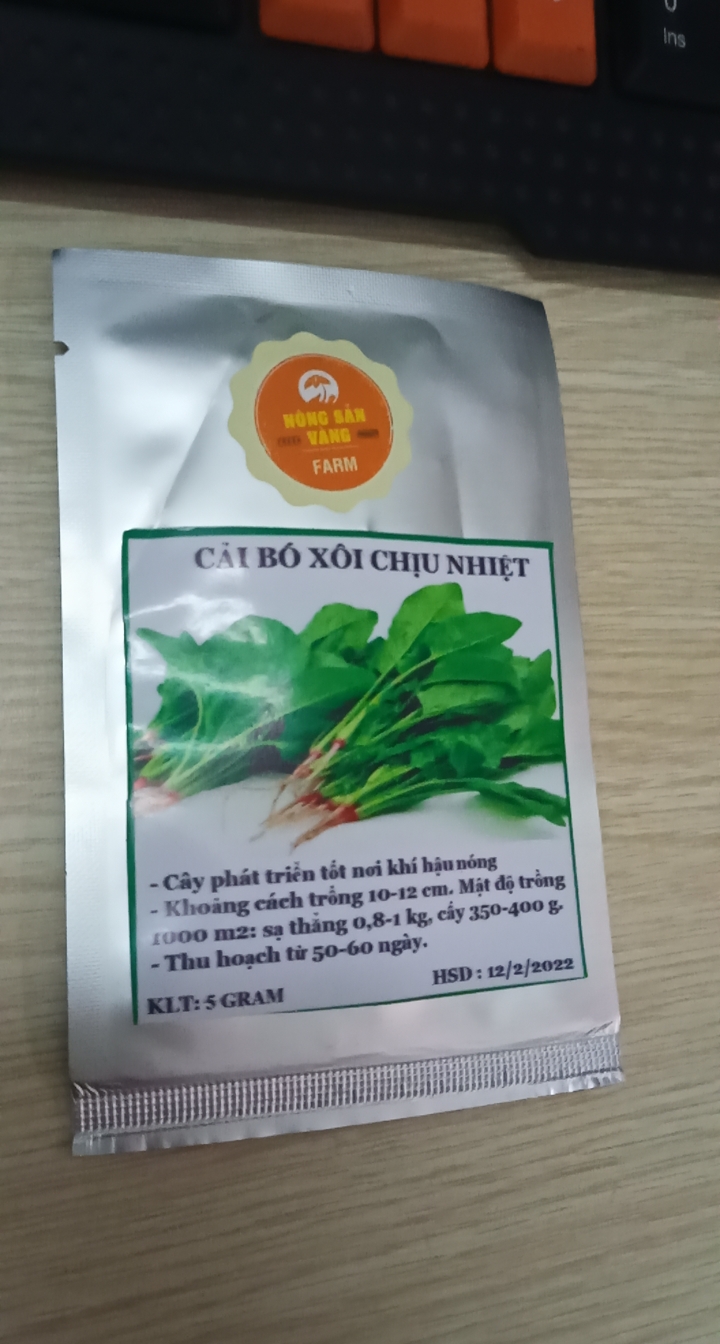 Hạt giống Cải Bó Xôi Chịu Nhiệt - Nông Sản Vàng
