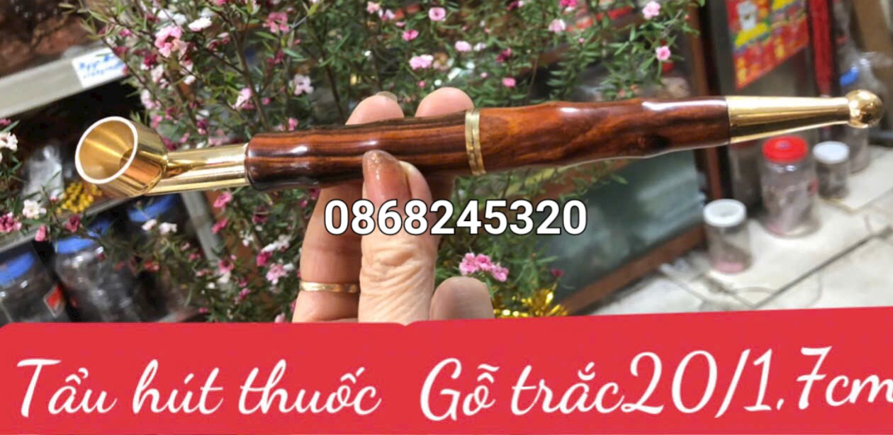 TẨU HÚT GỖ CẨM PHONG CÁCH LỊCH SỰ ĐẲNG CẤP KT 20×1.7CM