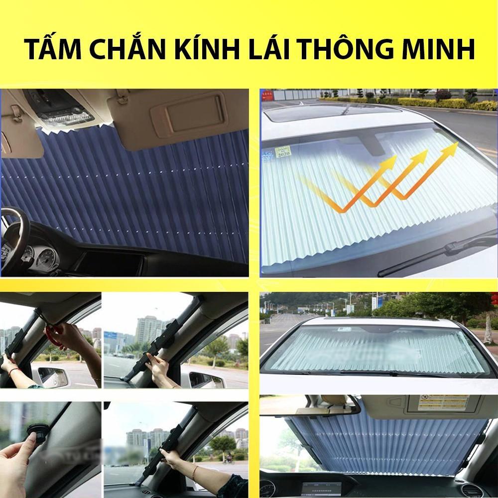 Rèm Che Nắng Ô Tô, Xe Hơi, Rèm Chắn Nắng Kính Lái Ô Tô, Cách Nhiệt Hiệu Quả - LẮP ĐẶT ĐƠN GIẢN, CỰC TIỆN LỢI