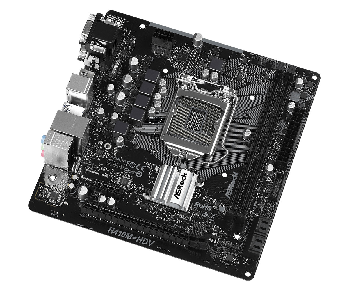 Bo mạch chủ Mainboard ASRock H410M-HDV Socket 1200 - Hàng Chính Hãng