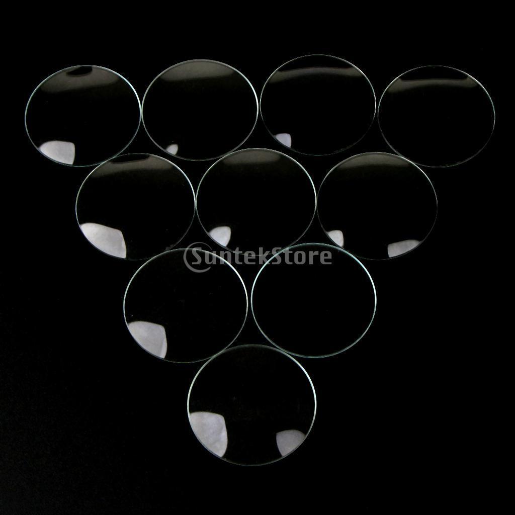 2-5pack 20 Piece Pack Domed Mineral Glass Watch Lens Parts for Watchmaker 18.5mm