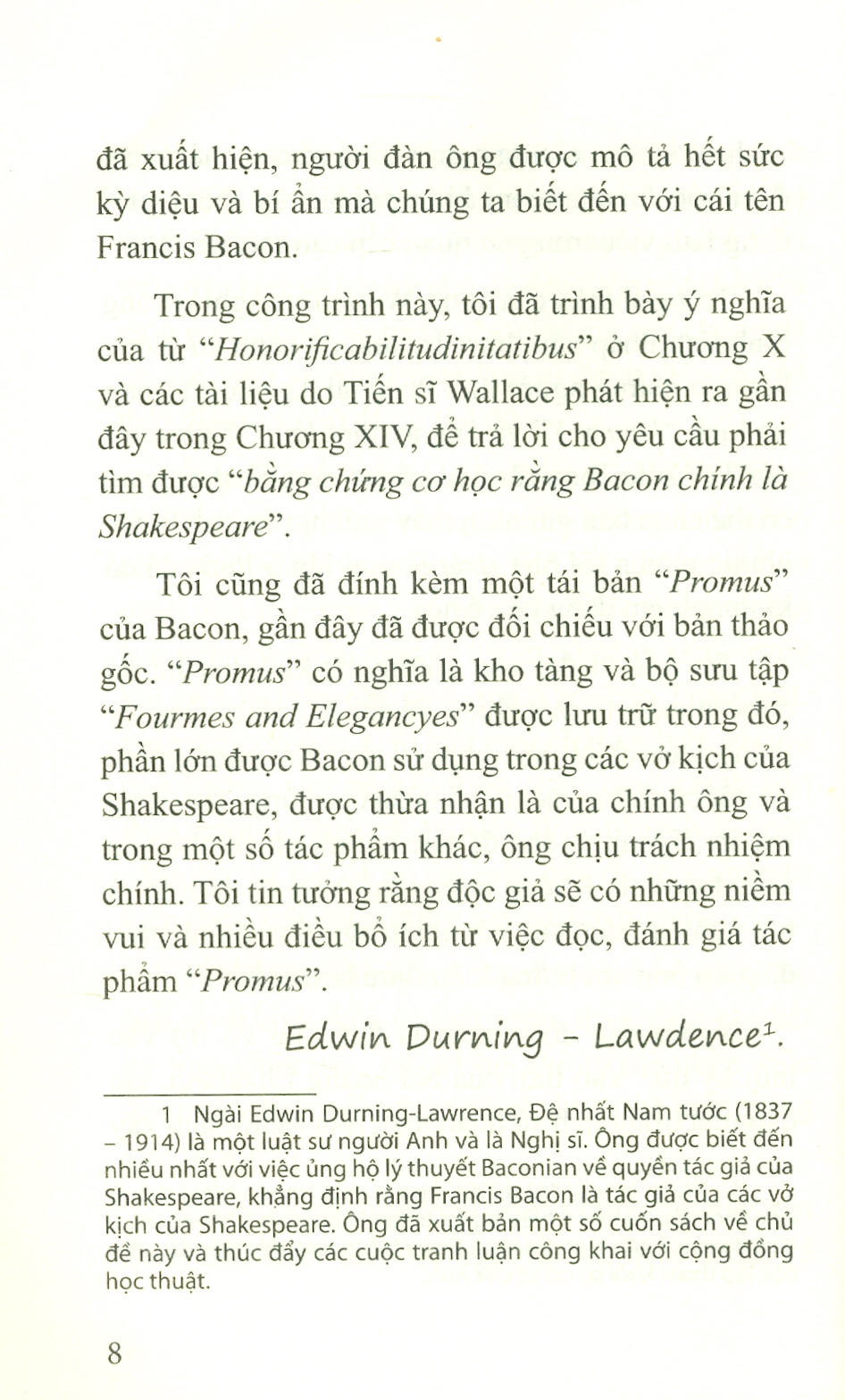 BACON CHÍNH LÀ SHAKESPEARE – Edwin Durning-Lawrence – dịch giả Mai Yên Thi – Trường Phương Books