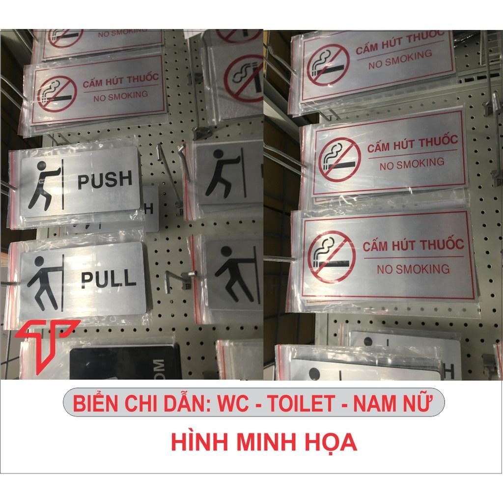 Bảng lối đi nhà vệ sinh nam nữ -WC cao cấp có keo 2 mặt