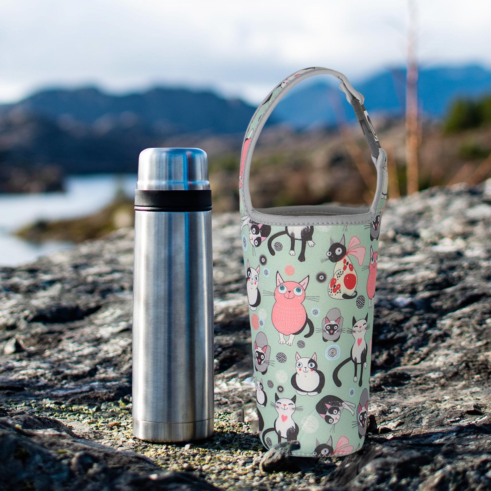 Neoprene Insulated Iced Coffee Cup Sleeves Cup Water Bottle Carrier Kettle Pouch for Fishing Coffee Mug Picnics