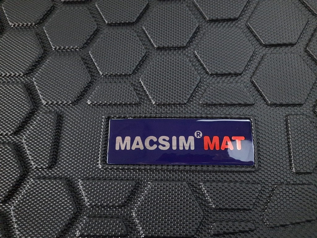 Thảm lót cốp xe ô tô Honda City 2015-2017 nhãn hiệu Macsim chất liệu TPV màu đen hàng loại 2