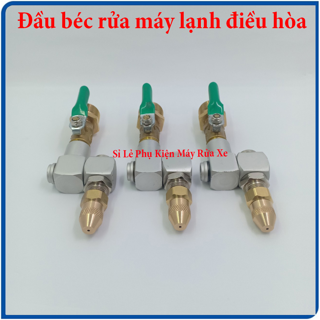 Đầu béc rửa máy lạnh điều hòa dùng cho máy rửa xe chỉnh áp - đầu xoay chỉnh 360 độ