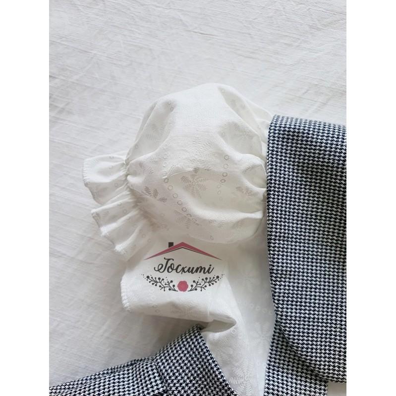 VÁY CARO ĐEN BÈO TRẮNG