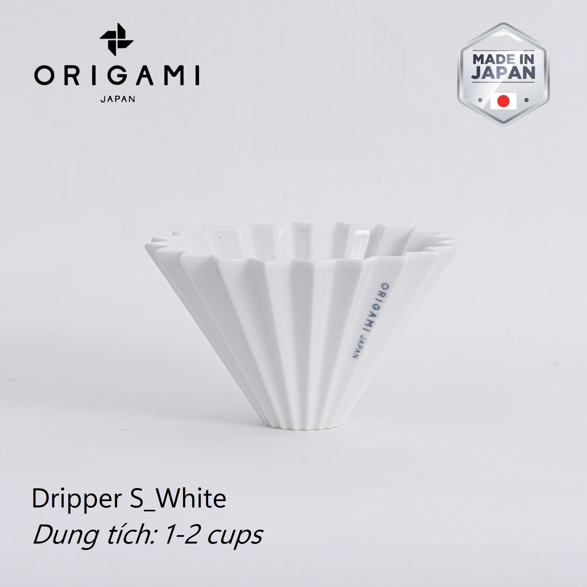 Phễu sứ V60 01 Origami Dripper S Pour over