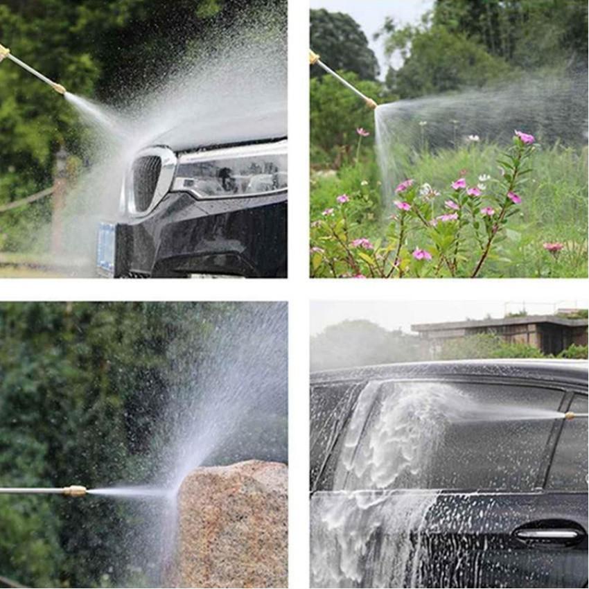 Vòi tưới cây rửa xe đa năng , vòi xịt nước làm bằng chất liệu KIM LOẠI có 3 KIỂU PHUN - 206701-1
