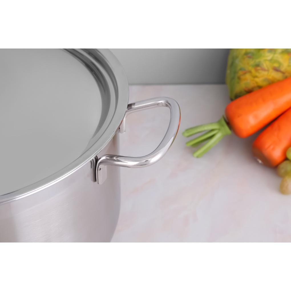 Nồi luộc gà inox 3 đáy sandwich cao cấp bếp từ FiveStar Standard tặng 2 muỗng canh ( 26cm / 28cm / 30cm )- nồi luộc gà bếp từ cao cấp