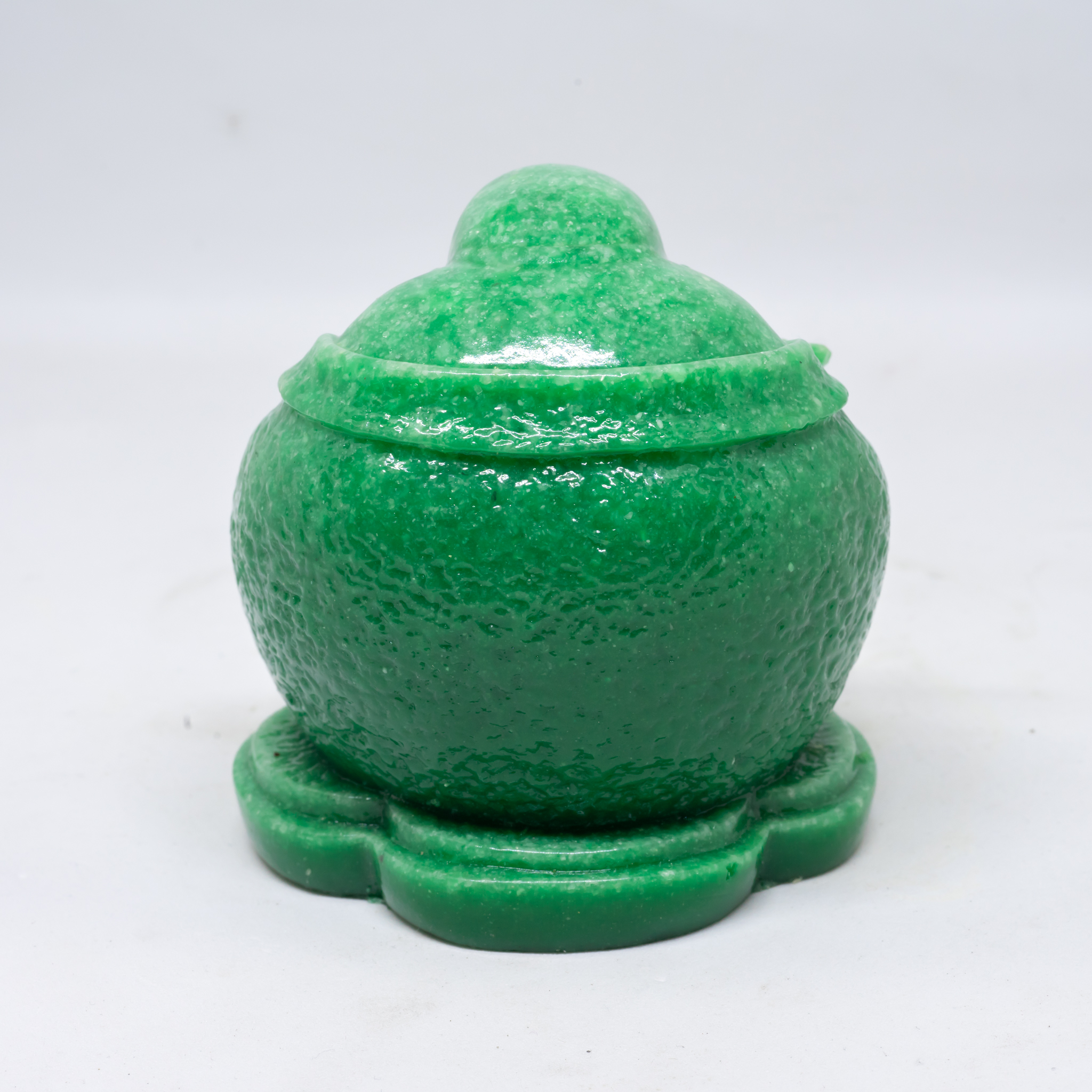 Tượng Phật Di Lặc ngồi bằng đá xanh cao 11cm