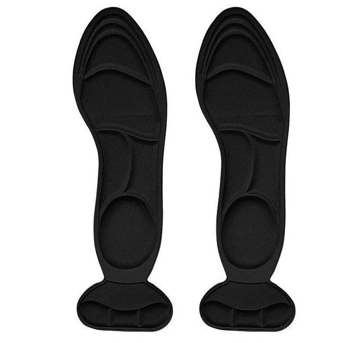 2 Miếng Lót Giảm Size Cho Giày Bị Rộng Cao Cấp MÀU ĐEN 2 Miếng Lót Giày Cao Gót Mũi Tròn Giúp Giảm Size Vải Thoáng Khí Và Êm Chân