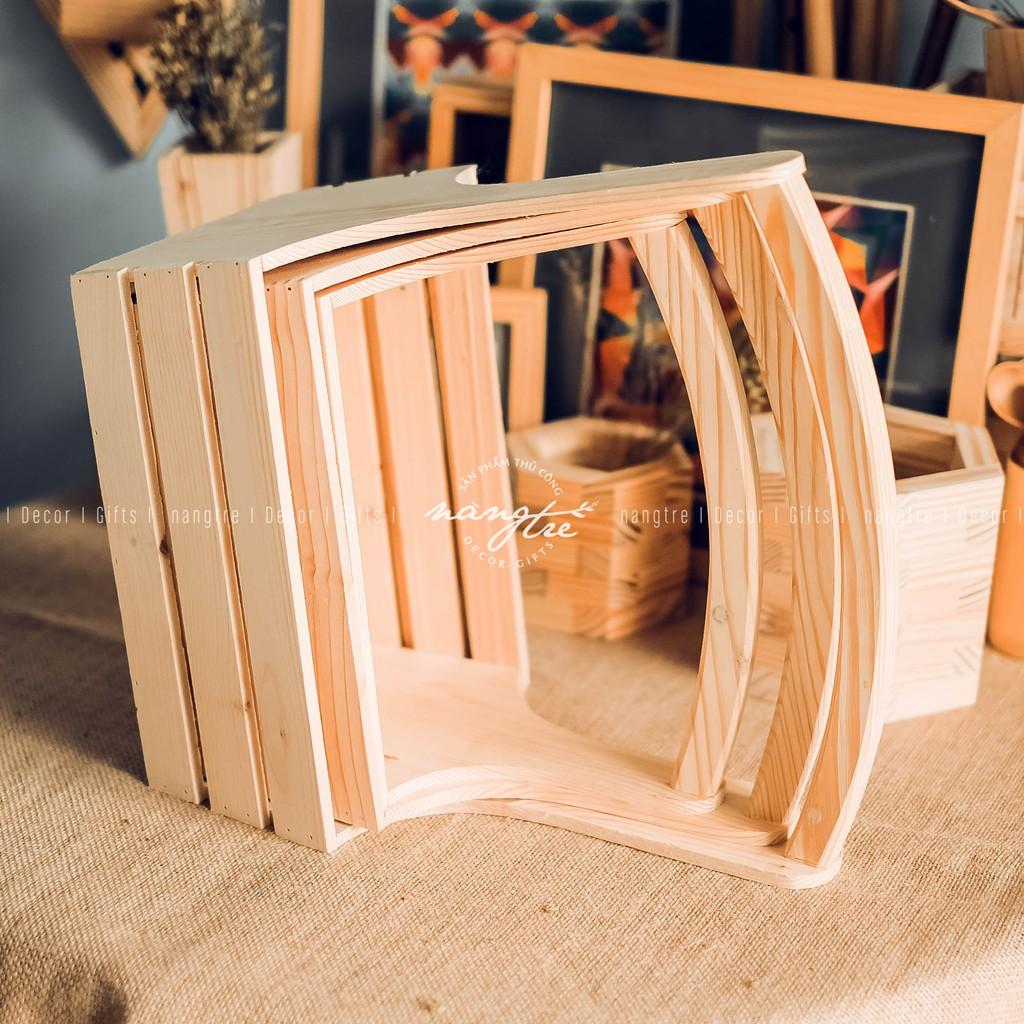 Giỏ gỗ - giỏ quà bằng gỗ,đựng trái cây - Wooden gift basket