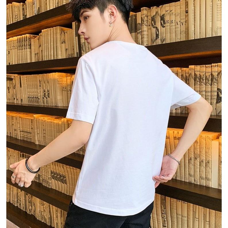 Áo phông nam nữ cổ trang hình Chim Hạc sóng biển Unisex