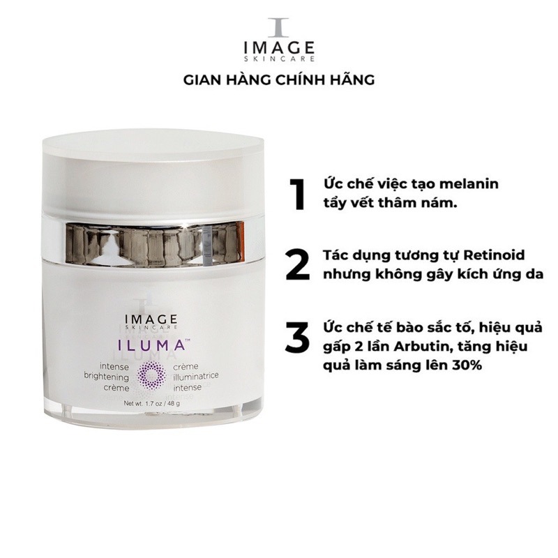 KEM DƯỠNG LÀM SÁNG DA, DƯỠNG ẨM – ILUMA INTENSE BRIGHTENING CRÈME 48g