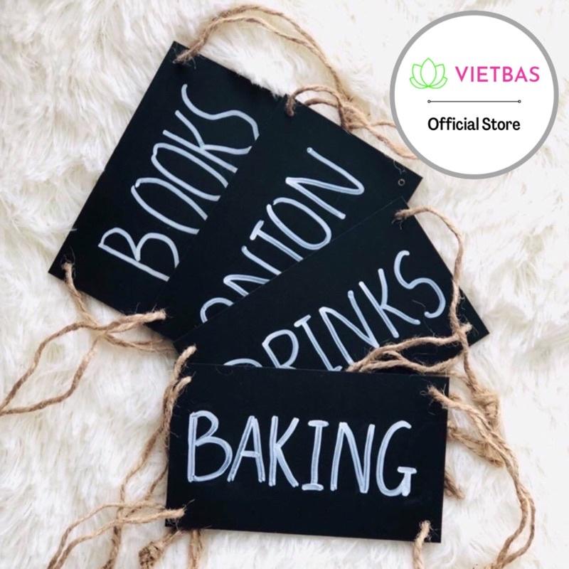 Nhãn treo giỏ VIETBAS bộ 5 cái LABEL
