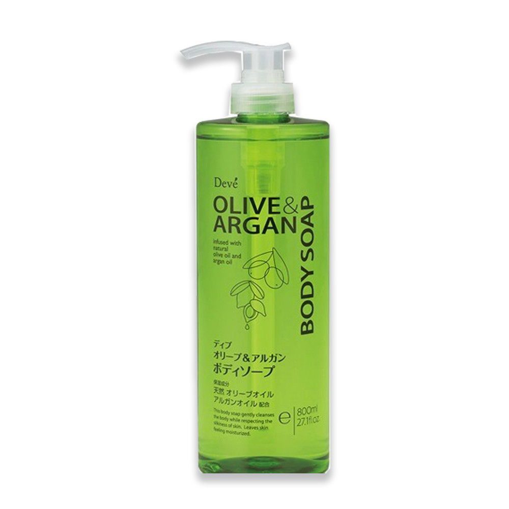 Sữa tắm chiết xuất dầu Olive &amp; Argan Deve Body Soap (800ml)