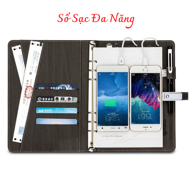 Sổ Sạc Đa Năng Tích Hợp Pin Sạc Dự Phòng 8.000mah