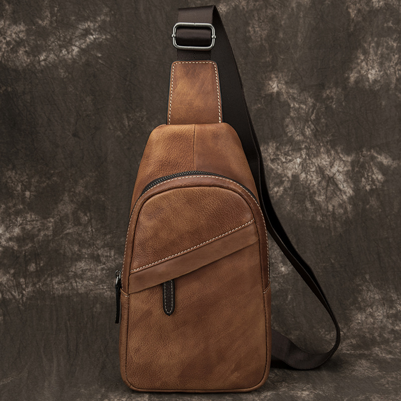 Túi da đeo chéo sling bag da bò G155