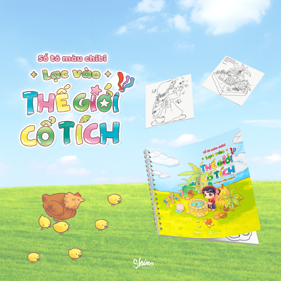 Sách Sổ Tô Màu Chibi Lạc Vào Thế Giới Cổ Tích