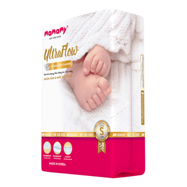 Combo 3 gói Tã Dán Mamamy Ultraflow S54 (dưới 5kg)