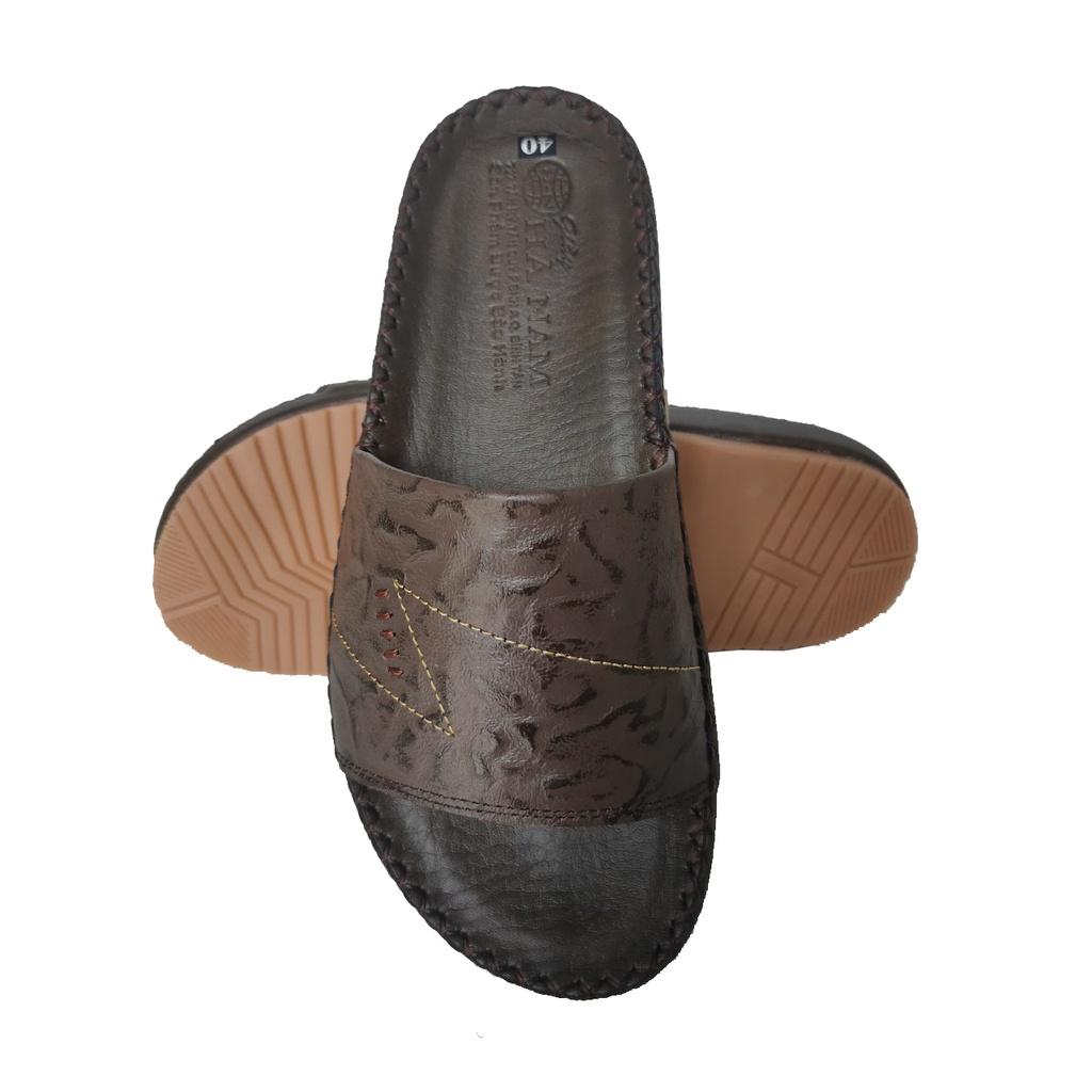 Dép Nam Quai Ngang HÀ NAM Da Bò Thật Cao Cấp DNA2172