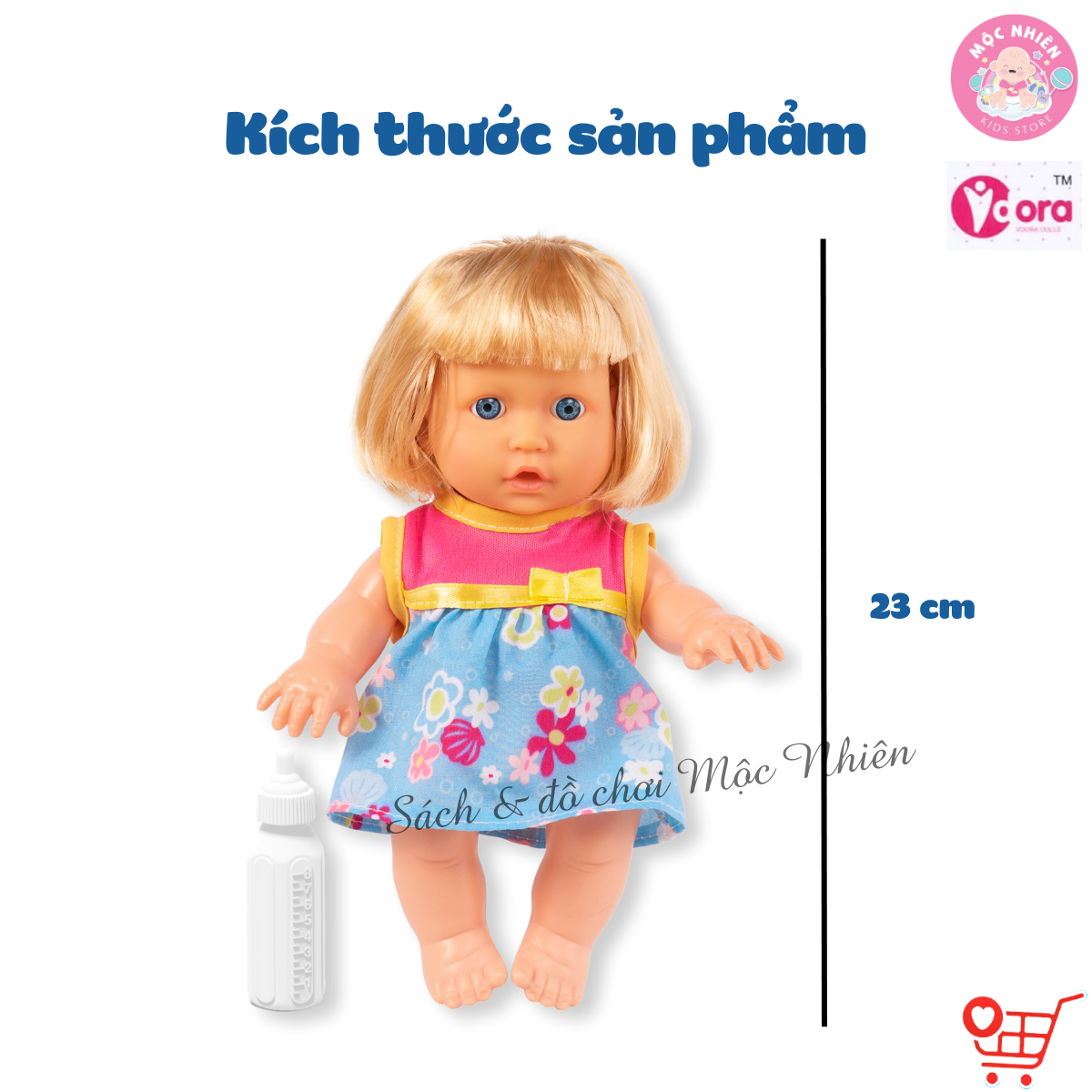 Đồ Chơi Búp Bê VDORA Có Âm Thanh Cho Bé Gái từ 3 Tuổi (Nhiều loại lựa chọn)