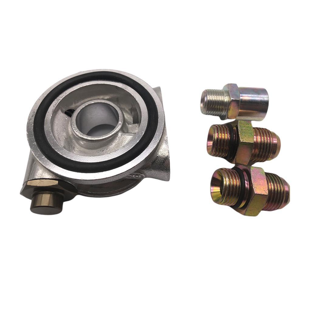 Car M20*1.5 Inlet & AN 10 Outlet AN10 Oil Filter Cooler Sandwich Plate Adapter