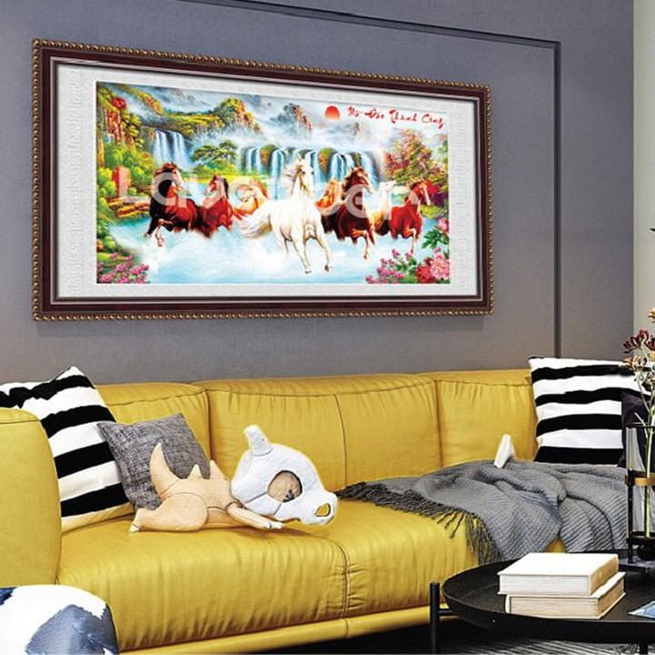 Tranh thêu mã đáo thành công LV3133 - kích thước: 92 * 51cm.