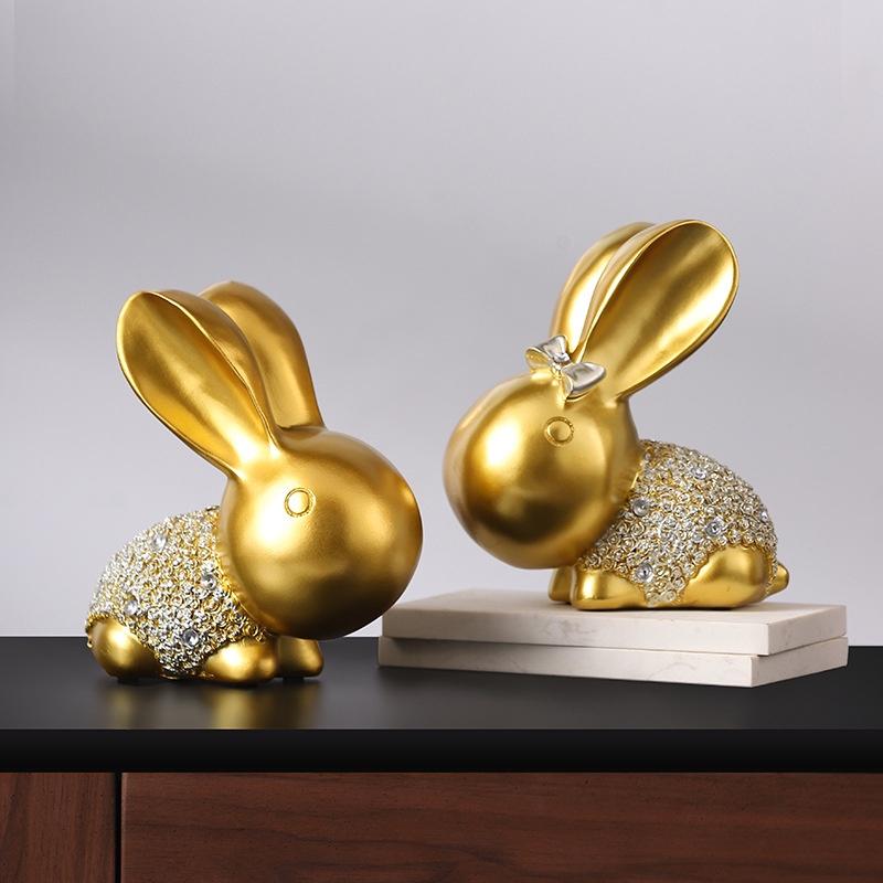 Đôi thỏ decor trang trí