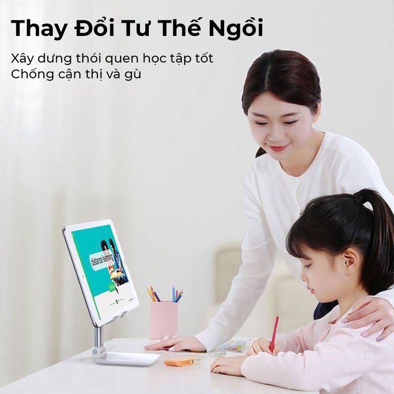 Kệ điện thoại - Giá đỡ Để Điện Thoại 360, iPad Khung Gấp Gọn, Góc Xoay Linh Hoạt, Hỗ Trợ Làm Việc Hay Học Tập