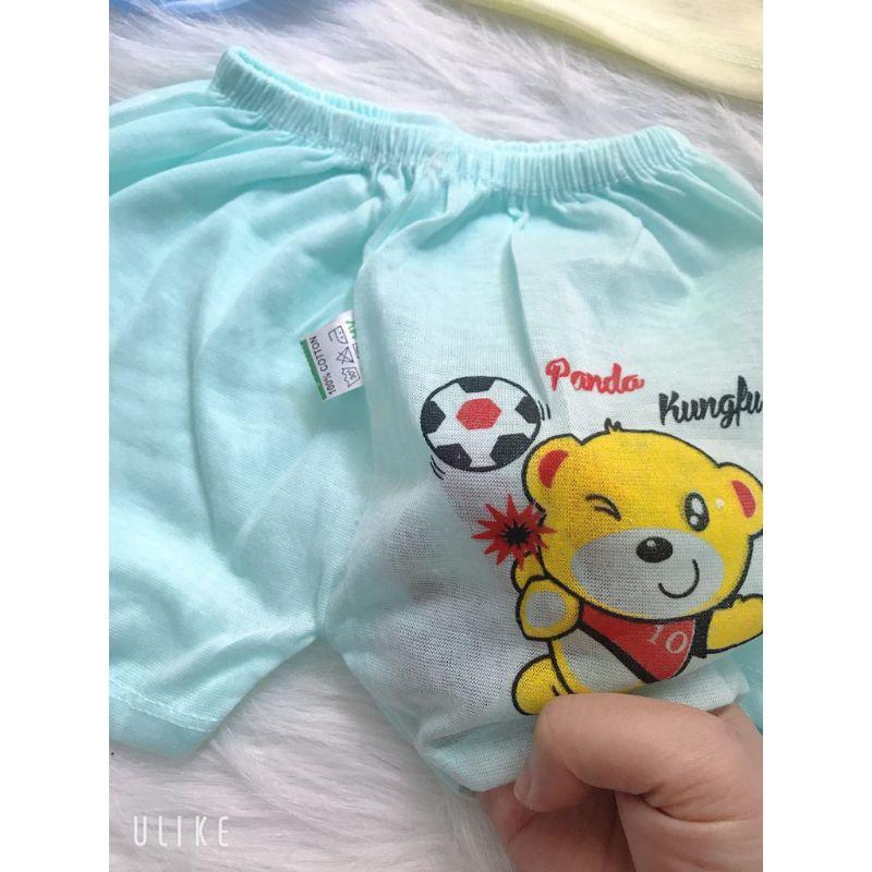 Quần đùi chục cotton cho bé trai /bé gái 8- 15kg