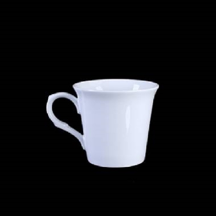Cốc Sứ Miệng Loe Trắng Hàng Cao Cấp Dung Tích 250 ml