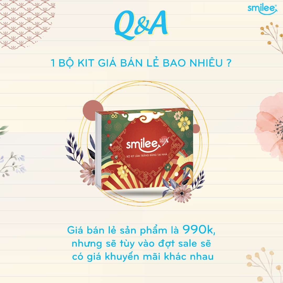 Bộ kit tẩy trắng răng tại nhà Smilee Max - Hàng chính hãng - Không chứa Peroxide - Nhập khẩu USA - Đạt chuẩn ISO 22716:2007