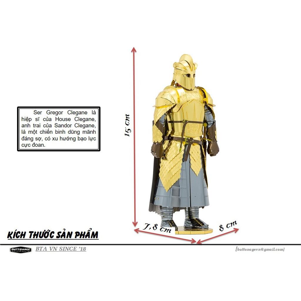 Mô Hình Lắp Ráp 3d Áo Giáp The Mountain - Game of Thrones