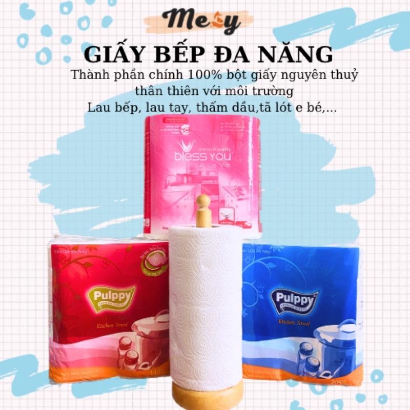 Cây gỗ để giấy bếp đa năng handmade cao 30cm