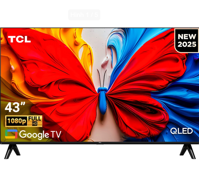 Google Tivi QLED TCL Full HD 43 inch 43S5K - Hàng chính hãng