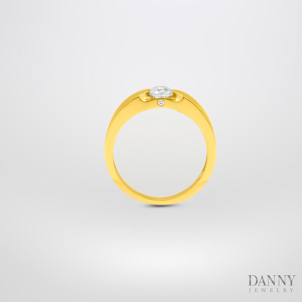 Nhẫn Đôi Danny Jewelry Đính Đá CZ Bạc 925 Xi Rhodium/xi Vàng 18k/xi Vàng hồng N0075