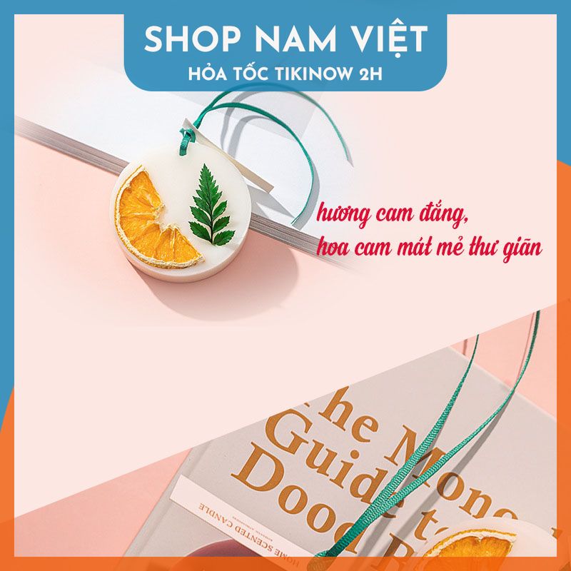 Sáp Thơm Hoa Cỏ Treo Xe Tủ Quần Áo Làm Từ Sáp Ong và Thảo Mộc Khô NAVIVU