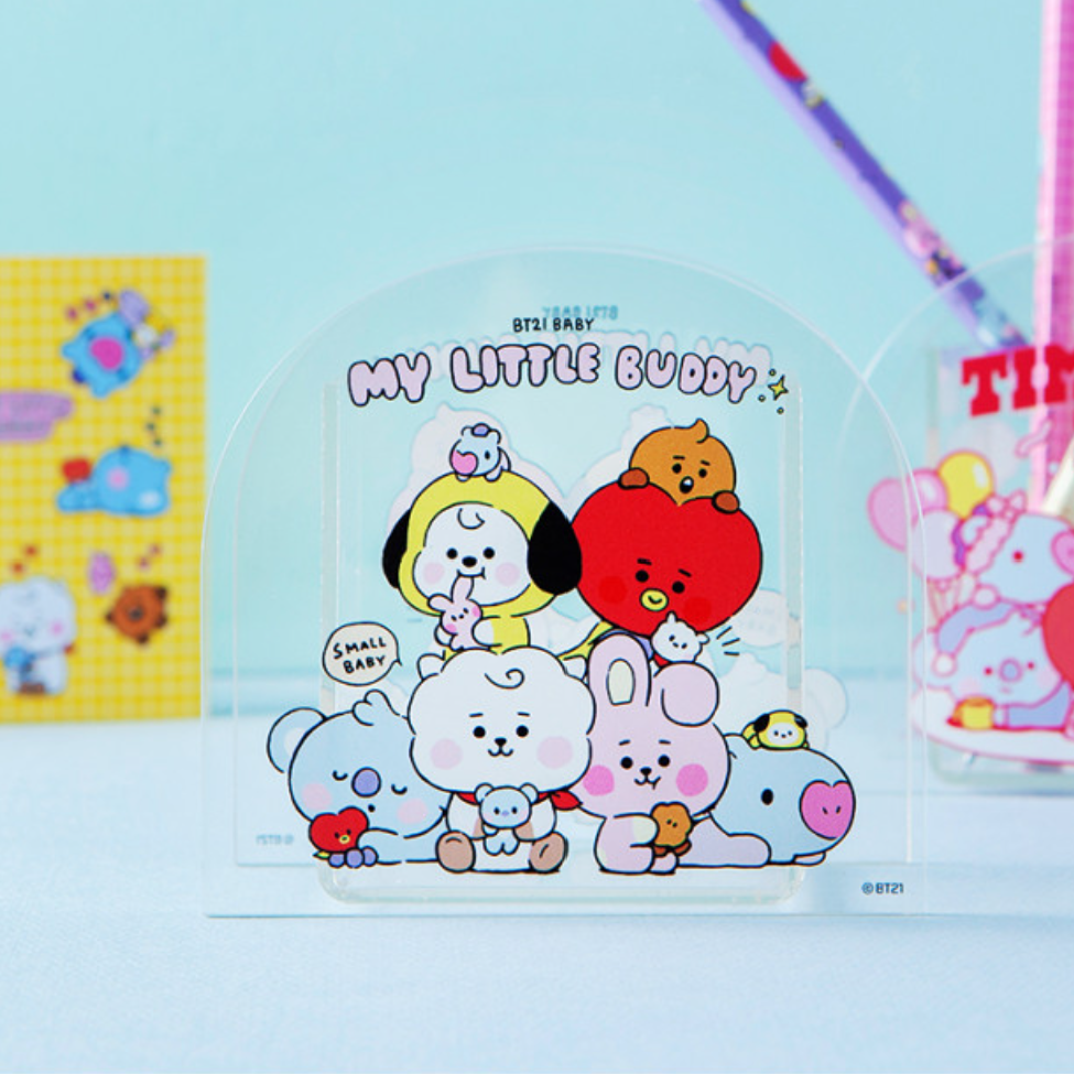 Khay cắm bút BT21 phiên bản My little buddy Pen Holder-Hàng chính hãng