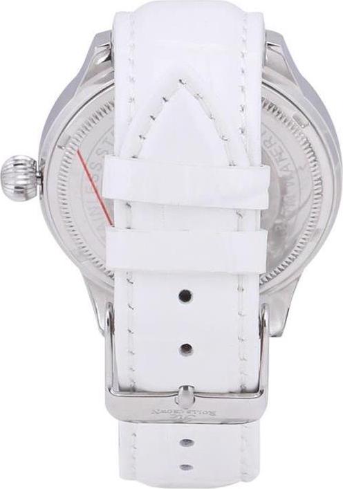 Đồng hồ nữ chính hãng Royal Crown 6118M dây da trắng mặt full đá
