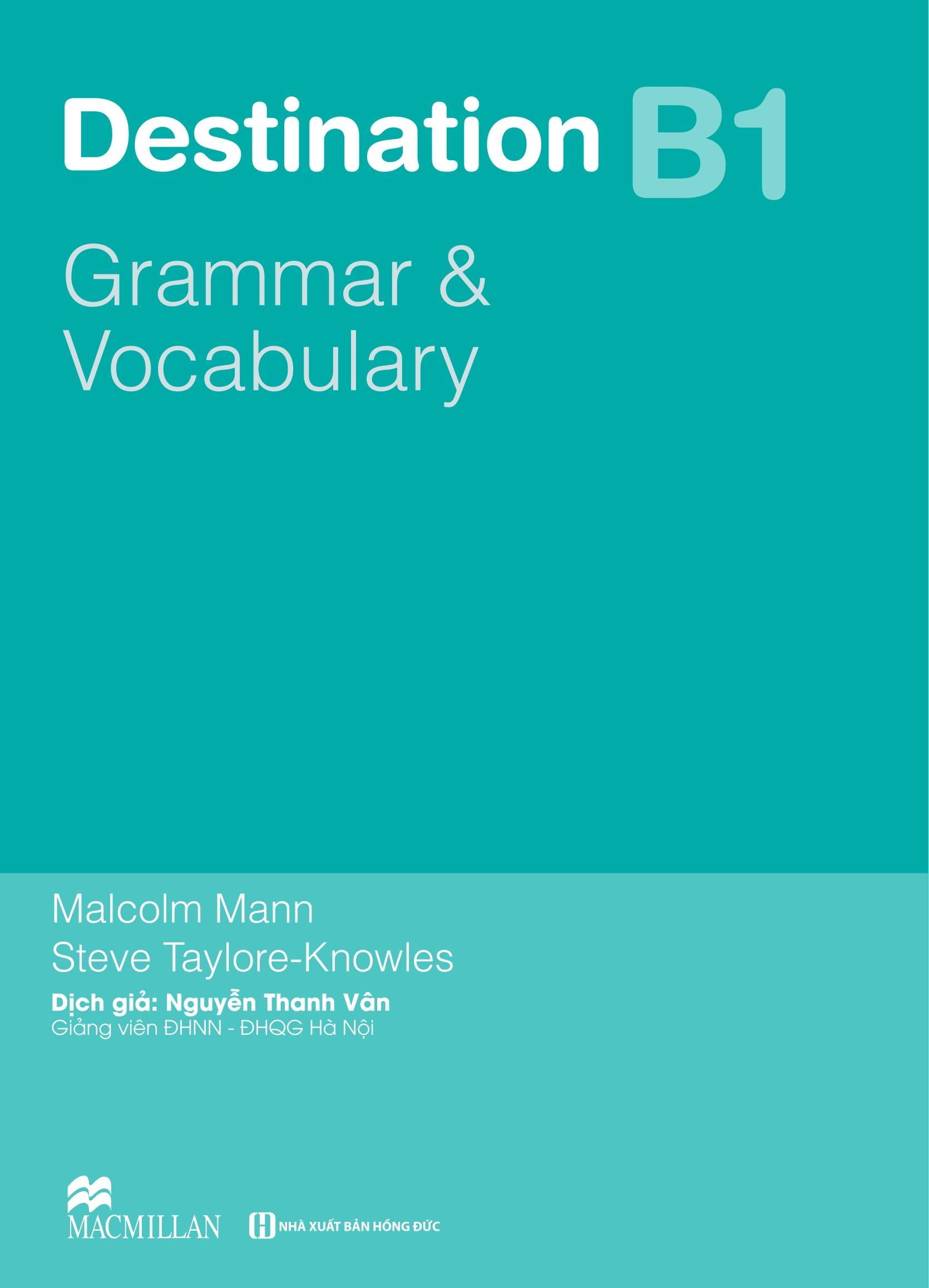 Sách - Destination B1 - Grammar And Vocabulary With Answer Key (Không Đáp Án) (Tái Bản )