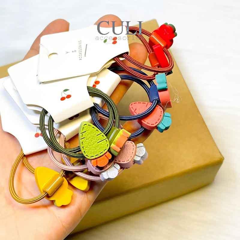 Set cột tóc hoạt hình, nhiều hình - màu siêu đáng yêu cho Bé gái
