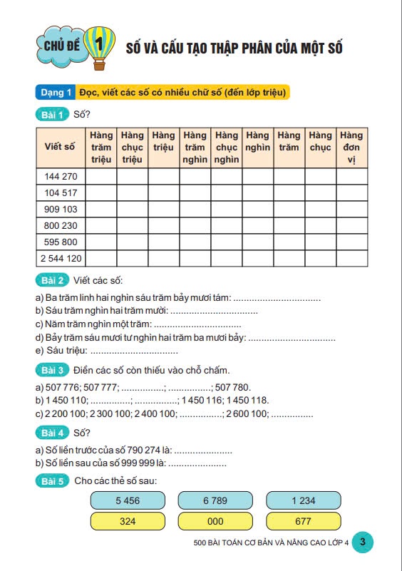 Sách - 500 Bài Toán Cơ Bản Và Nâng Cao Lớp 4 - Dùng chung cho các bộ sách giáo khoa hiện hành - ndbooks