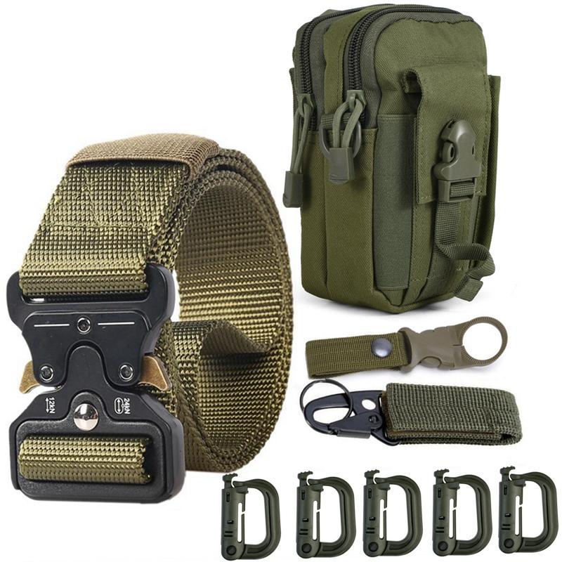 Chiến Thuật Dây Kích Thước Lớn Quân Sự Nylon Web Dây Chịu Lực Nhanh Chóng Phát Hành Khóa Săn Bắn Cho Cắm Trại Huấn Luyện Thắt Lưng Nam