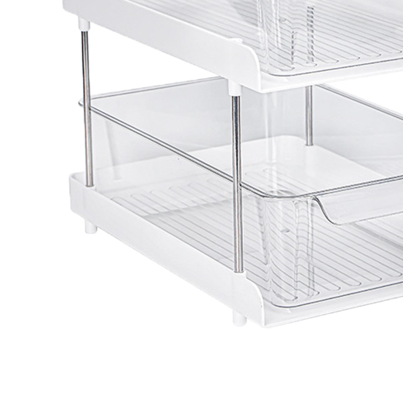 Multifunctional Kitchen Storage Rack Clear Spice Rack for Student Dormitory