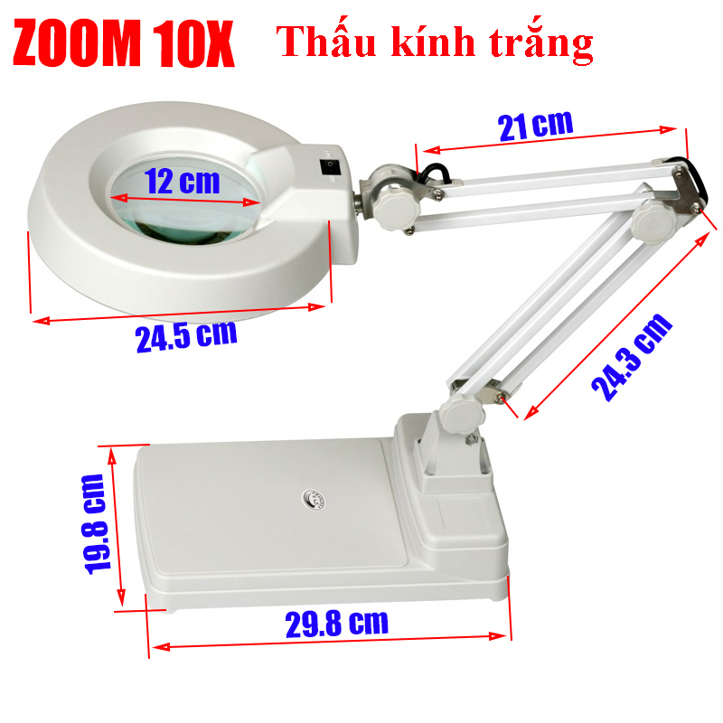 Kính lúp để bàn LT-86C (10X - đèn LED)