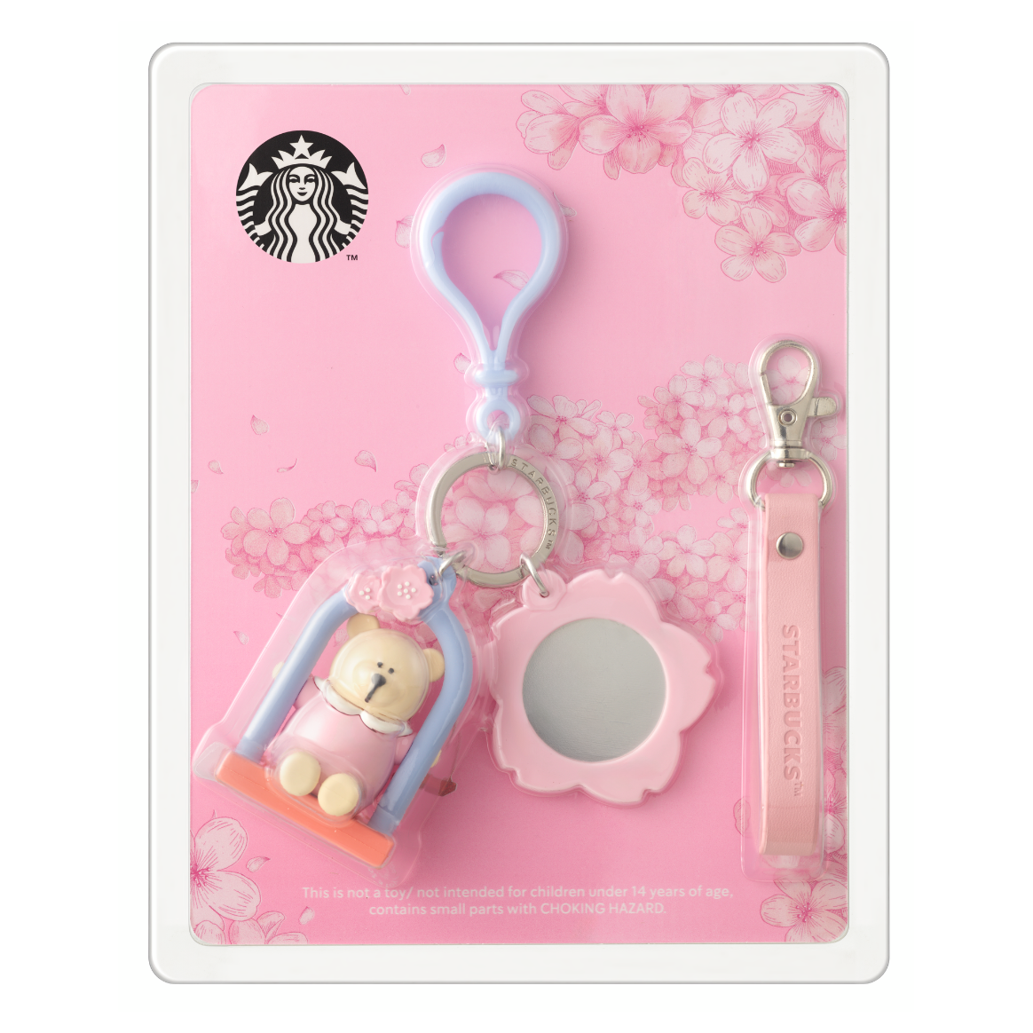 Móc Khóa Starbucks BEARISTA BR SCRT GDN SWG