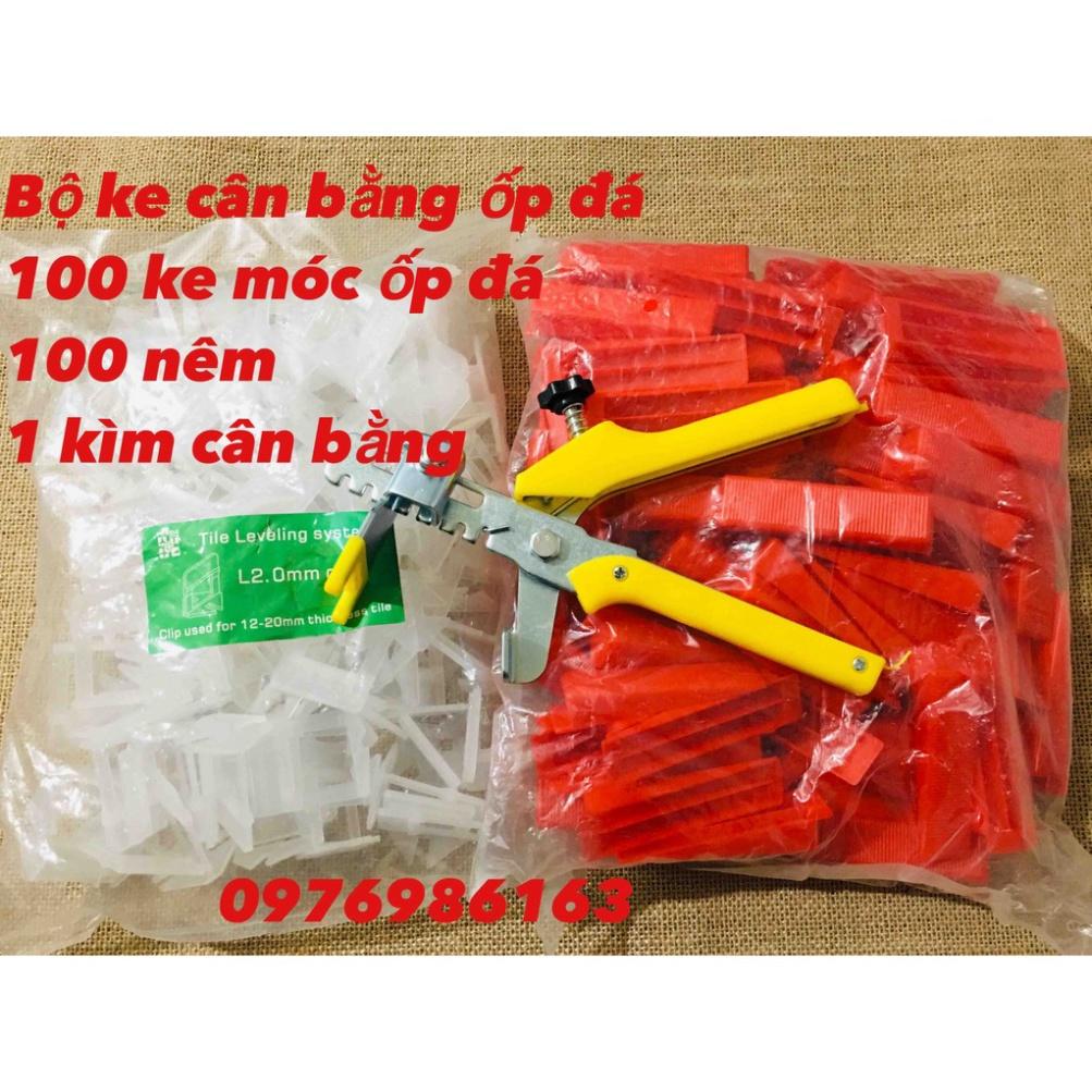 Túi 100 móc cân bằng ốp lát đá